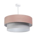 podwójna lampa szaro różowa