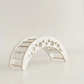 wooden rocker moon