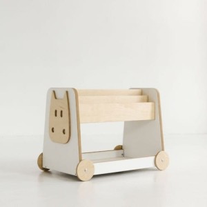 BABYWOOD - WOODEN SHELF ON WHEELS