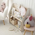 wooden shelf for books and toys