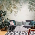 wallpaper herbarium mint