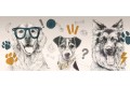 wallpaper doggies mustard