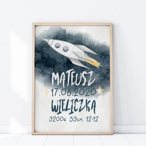 plakat metrYczyka kosmos