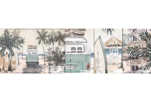MALUMI SUMMER VIBES RETRO BEIGE - PRÓBKA TAPETY 
