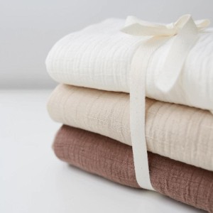 BABYLY - ZESTAW PIELUSZEK MUŚLINOWYCH BEIGE 3 PAK