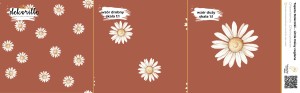 DEKORILLO STOKROTKI LITTLE DAISY CEGLANA - PRÓBKA TAPETY
