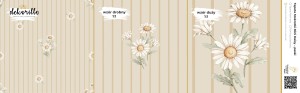 DEKORILLO STOKROTKI MINI DAISY PASKI - PRÓBKA TAPETY