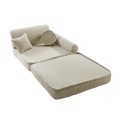 sztruksowa sofa dla dziecka ecru