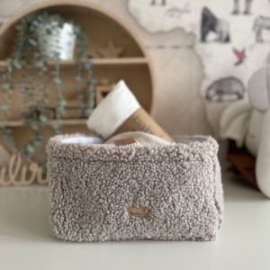 BABYLY - ORGANIZER/POJEMNIK NA AKCESORIA BARANEK TEDDY TAUPE M