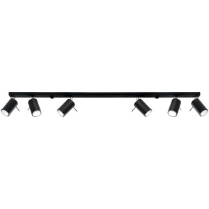 Plafon RING 6L czarny