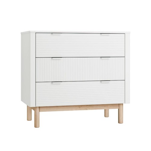 komoda miloo 3 szuflady biała