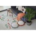 aranżacja pokoju dziecięcego w stylu nature z dywanem w liście lorena canals