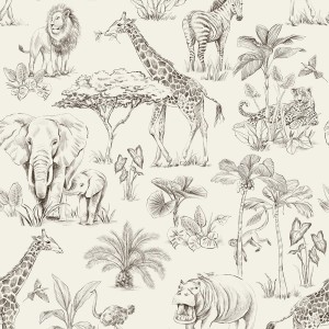 TAPETA SAFARI CREAM - PASTELOWE LOVE 