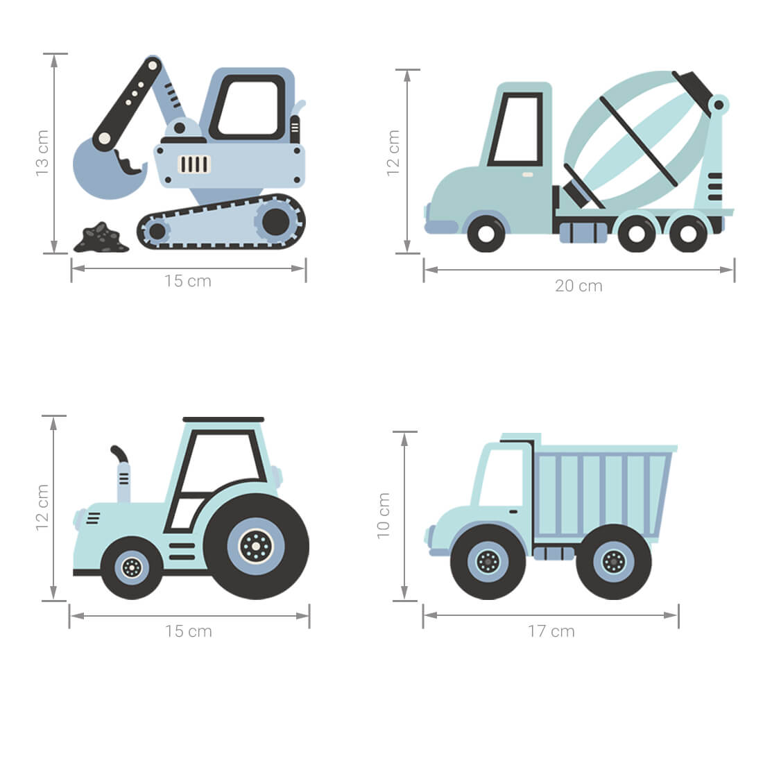 wall stickers construction set