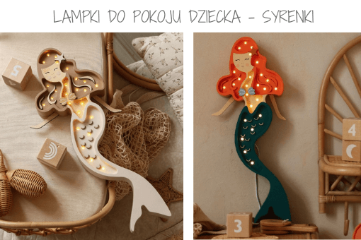 lampki nocne syrenki
