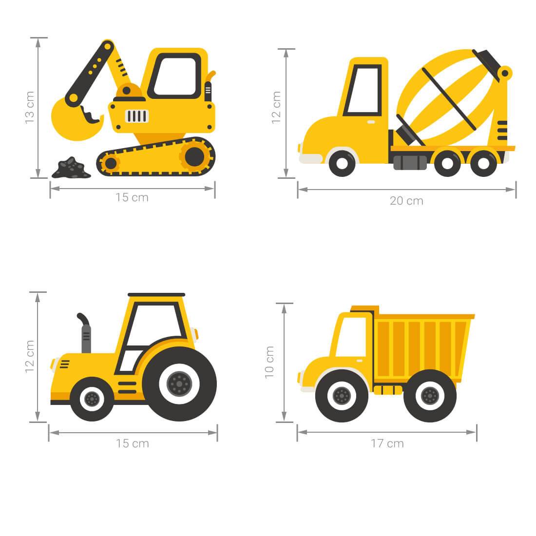 wall stickers construction set